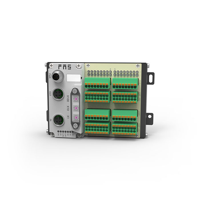 Modbus-RTU協議、IP20、32DI/DO 自适應配置、PNP、端子式、遠程模塊、009M53