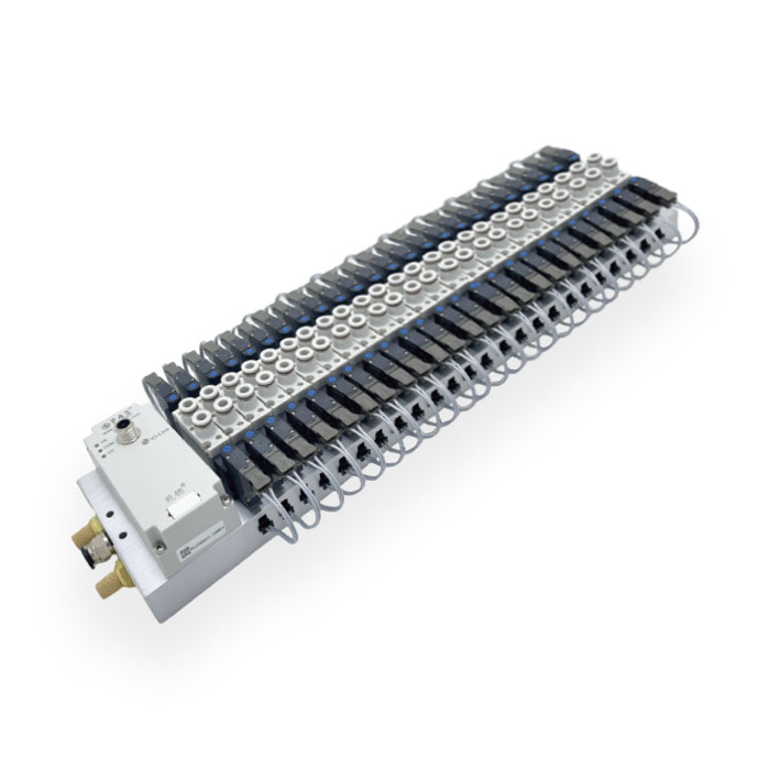 FV系列、IO-Link通信閥島、24個閥位、FV-xxx-24-S12-IOL